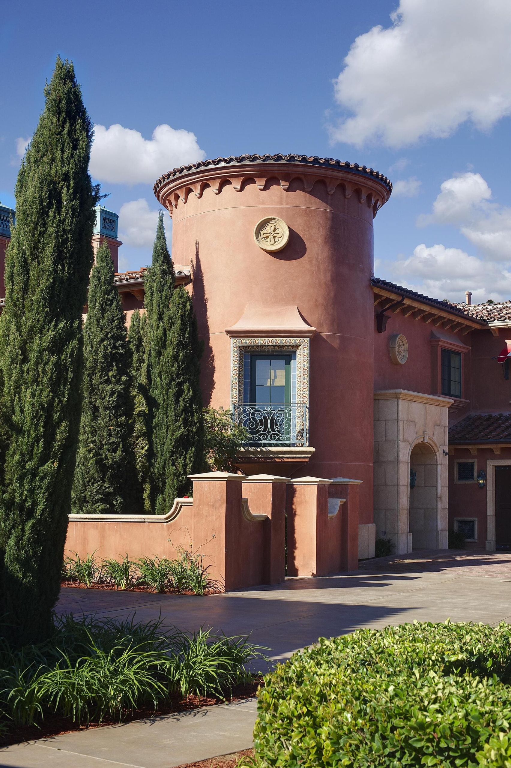 The exterior of Villa Loggia at Fairmont Grand Del Mar.