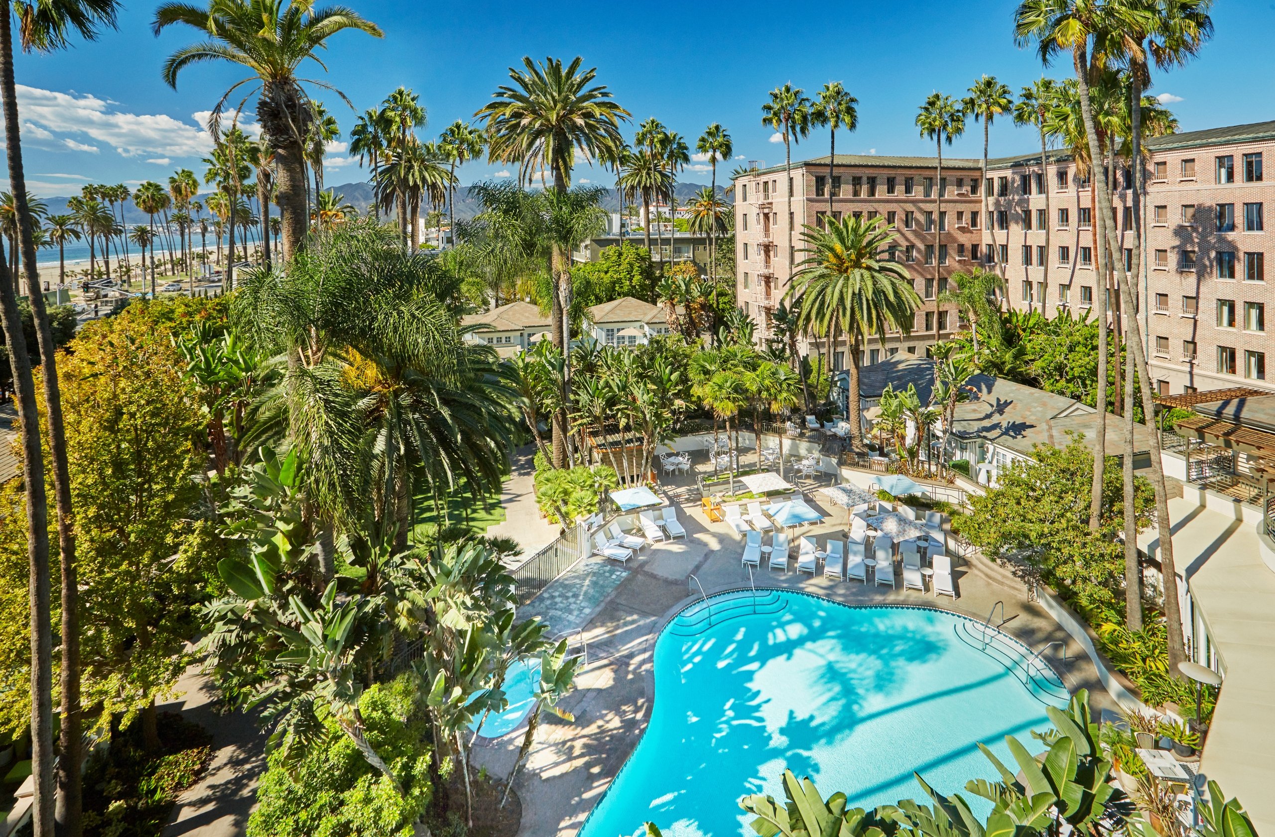 The exterior of Fairmont Miramar Hotel & Bungalows